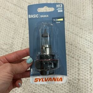 Sylvania basic H13 halogen lamp also fits compatible 9008